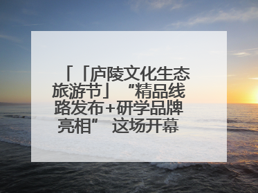 「庐陵文化生态旅游节」“精品线路发布+研学品牌亮相” 这场开幕式亮点纷呈！
