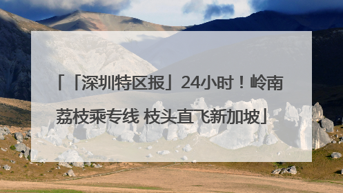「深圳特区报」24小时！岭南荔枝乘专线 枝头直飞新加坡
