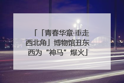 「青春华章·重走西北角」博物馆丑东西为“神马”爆火