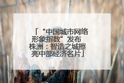 “中国城市网络形象指数”发布 株洲：智造之城擦亮中部经济名片
