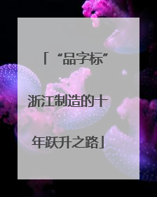 “品字标”浙江制造的十年跃升之路
