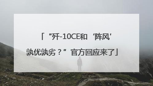 “歼-10CE和‘阵风’孰优孰劣？”官方回应来了