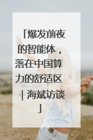 爆发前夜的智能体，落在中国算力的舒适区｜海斌访谈