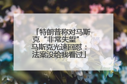 特朗普称对马斯克“非常失望” 马斯克光速回怼：法案没给我看过