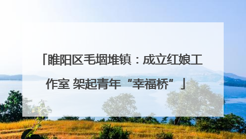 睢阳区毛堌堆镇：成立红娘工作室 架起青年“幸福桥”