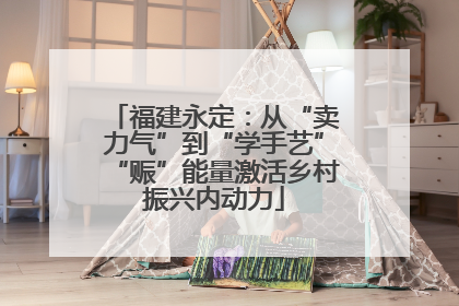 福建永定：从“卖力气”到“学手艺”“赈”能量激活乡村振兴内动力