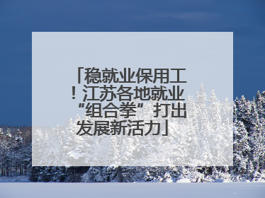 稳就业保用工！江苏各地就业“组合拳”打出发展新活力
