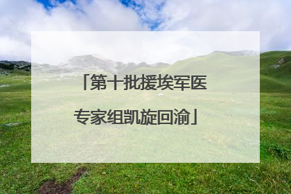 第十批援埃军医专家组凯旋回渝