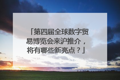 第四届全球数字贸易博览会来沪推介，将有哪些新亮点？