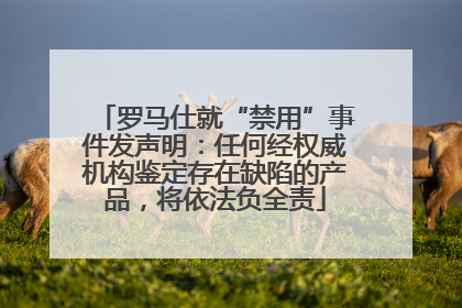 罗马仕就“禁用”事件发声明：任何经权威机构鉴定存在缺陷的产品，将依法负全责