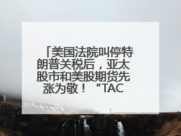 美国法院叫停特朗普关税后，亚太股市和美股期货先涨为敬！“TACO交易”兴起