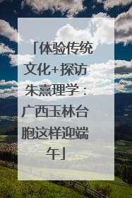 体验传统文化+探访朱熹理学：广西玉林台胞这样迎端午