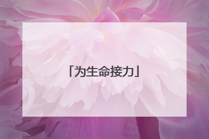 为生命接力