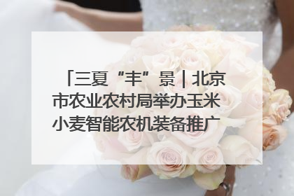 三夏“丰”景｜北京市农业农村局举办玉米小麦智能农机装备推广“田间日”活动
