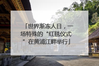 世界渐冻人日，一场特殊的“红毯仪式”在黄浦江畔举行