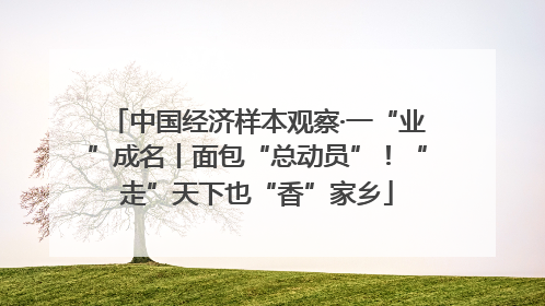 中国经济样本观察·一“业”成名丨面包“总动员”!“走”天下也“香”家乡