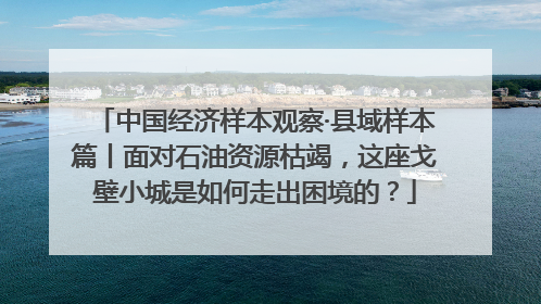 中国经济样本观察·县域样本篇丨面对石油资源枯竭，这座戈壁小城是如何走出困境的？