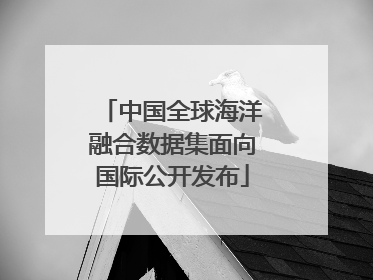 中国全球海洋融合数据集面向国际公开发布