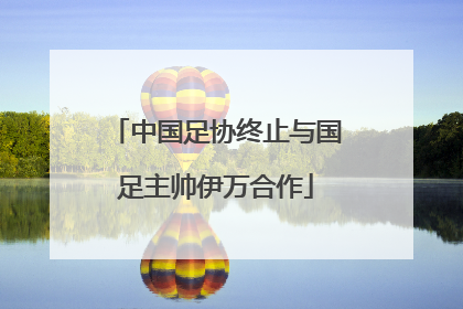 中国足协终止与国足主帅伊万合作