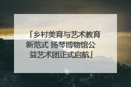 乡村美育与艺术教育新范式 扬琴博物馆公益艺术团正式启航