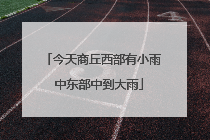 今天商丘西部有小雨 中东部中到大雨