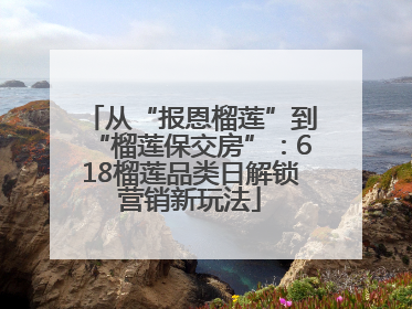 从“报恩榴莲”到“榴莲保交房”：618榴莲品类日解锁营销新玩法