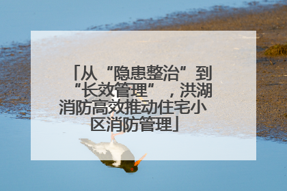 从“隐患整治”到“长效管理”，洪湖消防高效推动住宅小区消防管理