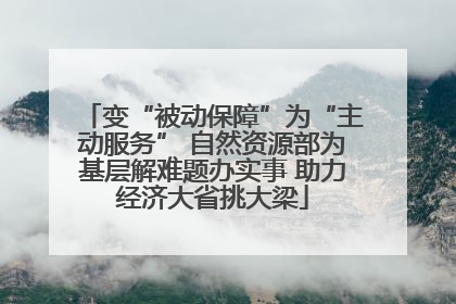 变“被动保障”为“主动服务” 自然资源部为基层解难题办实事 助力经济大省挑大梁