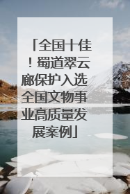 全国十佳！蜀道翠云廊保护入选全国文物事业高质量发展案例