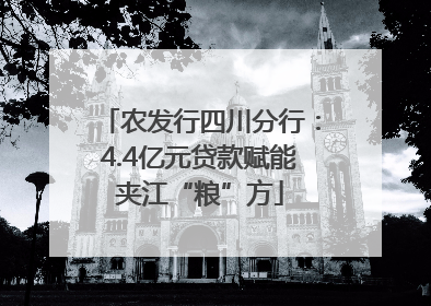 农发行四川分行：4.4亿元贷款赋能夹江“粮”方