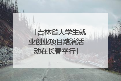 吉林省大学生就业创业项目路演活动在长春举行