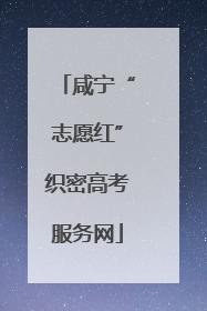 咸宁“志愿红”织密高考服务网