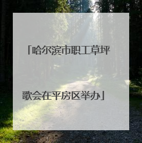 哈尔滨市职工草坪歌会在平房区举办
