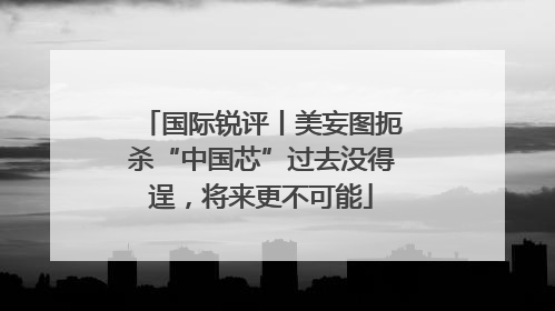 国际锐评丨美妄图扼杀“中国芯”过去没得逞，将来更不可能