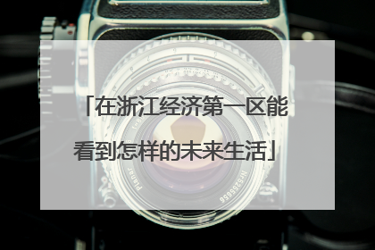 在浙江经济第一区能看到怎样的未来生活