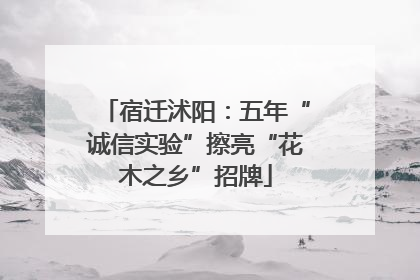 宿迁沭阳：五年“诚信实验”擦亮“花木之乡”招牌