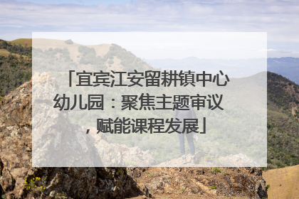 宜宾江安留耕镇中心幼儿园：聚焦主题审议，赋能课程发展