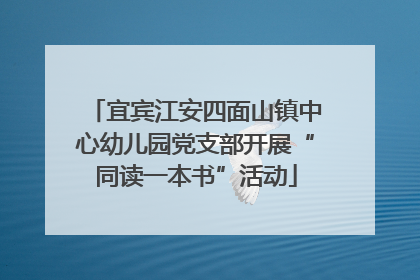 宜宾江安四面山镇中心幼儿园党支部开展“同读一本书”活动