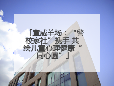 宣威羊场：“警校家社”携手 共绘儿童心理健康“同心圆”