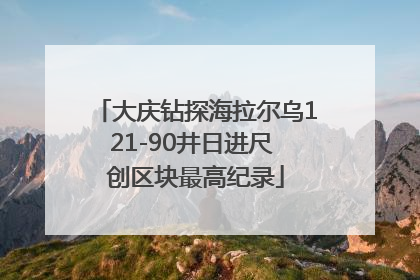 大庆钻探海拉尔乌121-90井日进尺 创区块最高纪录