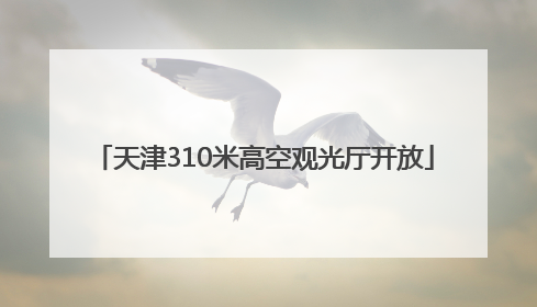 天津310米高空观光厅开放