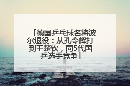 德国乒乓球名将波尔退役：从孔令辉打到王楚钦，同5代国乒选手竞争