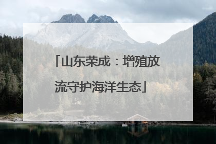 山东荣成：增殖放流守护海洋生态