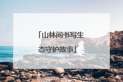 山林间书写生态守护故事