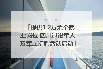 提供1.2万余个就业岗位 四川退役军人及军属招聘活动启动