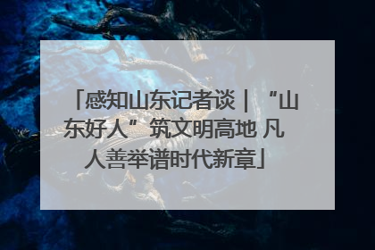 感知山东记者谈｜“山东好人”筑文明高地 凡人善举谱时代新章