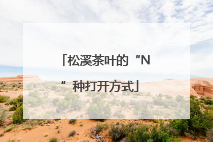 松溪茶叶的“N”种打开方式
