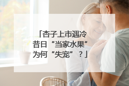 杏子上市遇冷 昔日“当家水果”为何“失宠”？