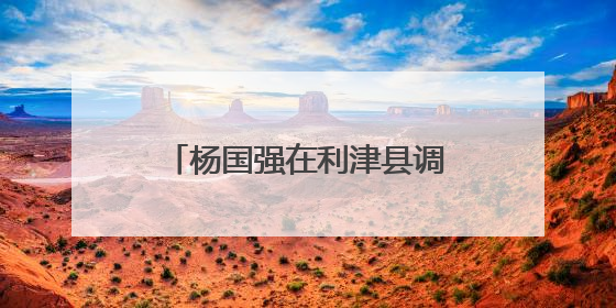 杨国强在利津县调研时强调 精心组织“三夏”生产 落实落细防汛备汛工作