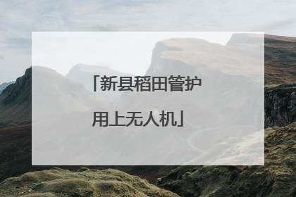 新县稻田管护用上无人机